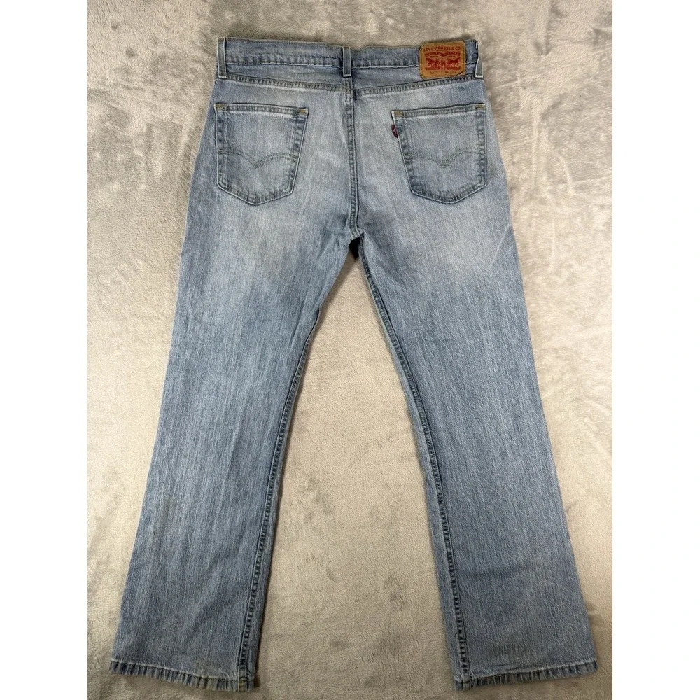 Levis 527 Jeans Men's 34x30 Blue Denim Bootcut Western